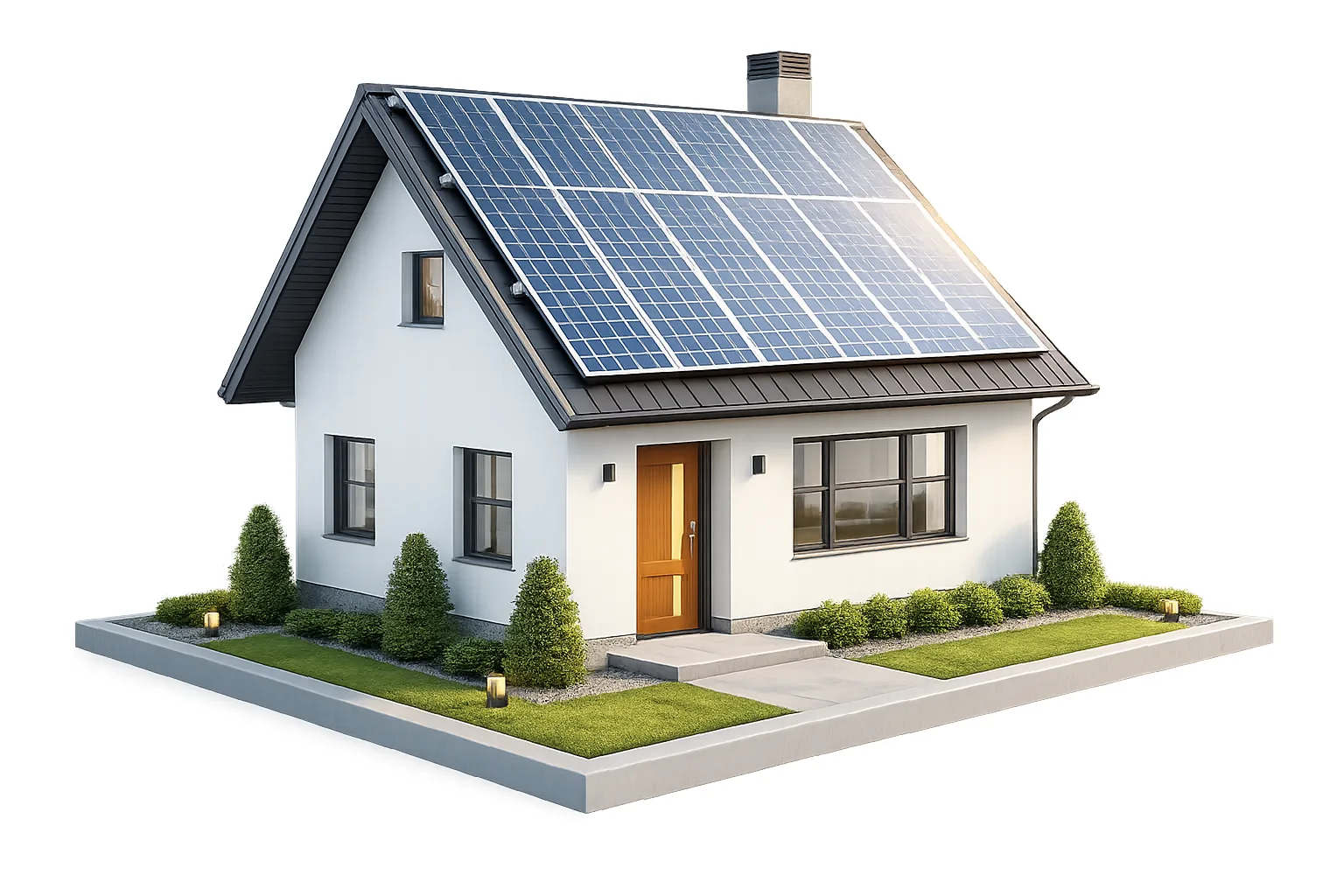 Instalasi panel surya rumah tinggal oleh Ufuk Hijau Energi
